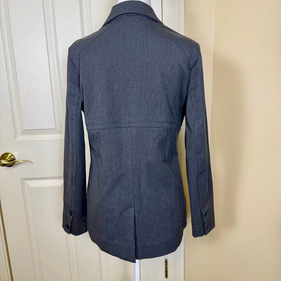 Eddie Bauer Travex Blazer Women’s Size 6 Gray 2-Button Stretch Travel Jacket EUC - Picture 3 of 8